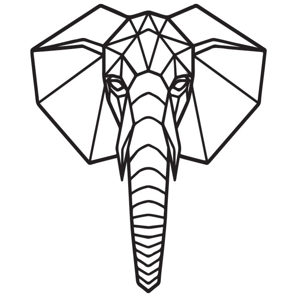 Elephant Line Drawing Digital Print - Etsy