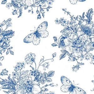 Delft Garden Printed Edible Icing Sheet