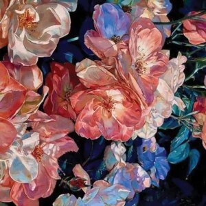 Garden Of Roses Printed Edible Icing Sheet