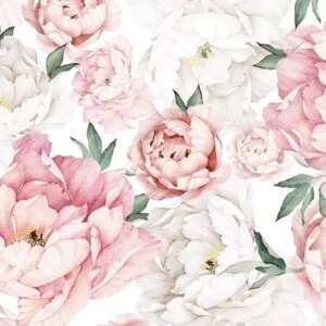 Blush Peonies Printed Edible Icing Sheet