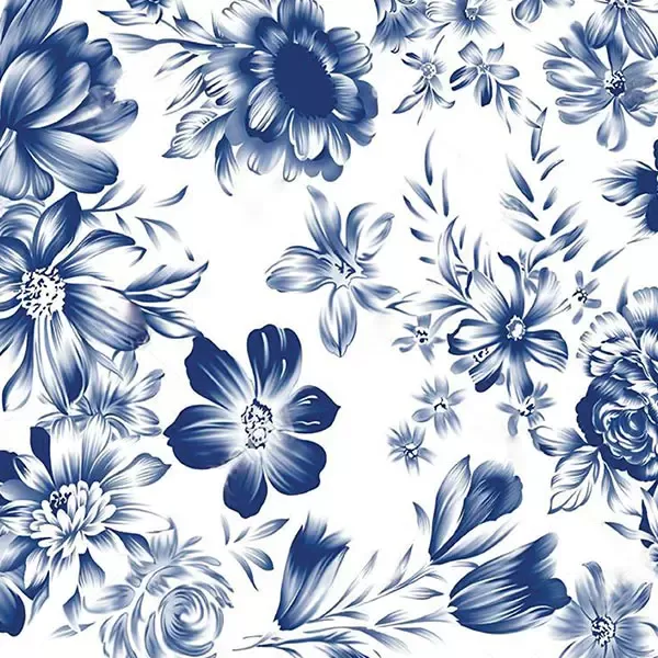 Delft Blossoms Printed Edible Icing Sheet