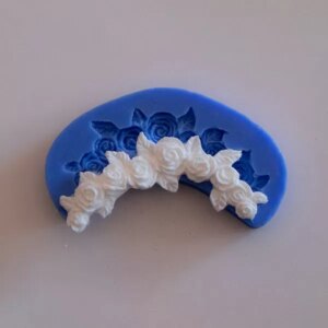 Rose Drape Border Silicone Mould