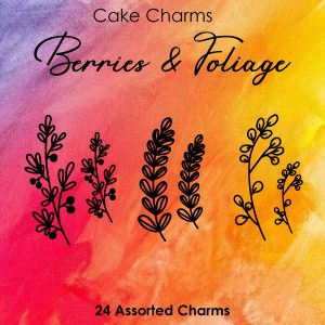 Berries & Foliage Cake Charms - Cupcake Charms