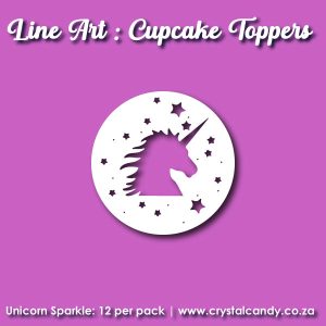 Unicorn Sparkle- Cupcake Charm