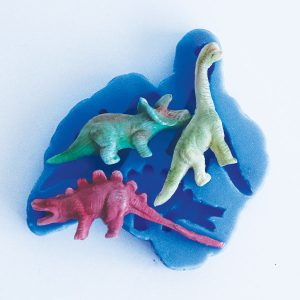 Trio of Dinosaurs -Silicone Mould