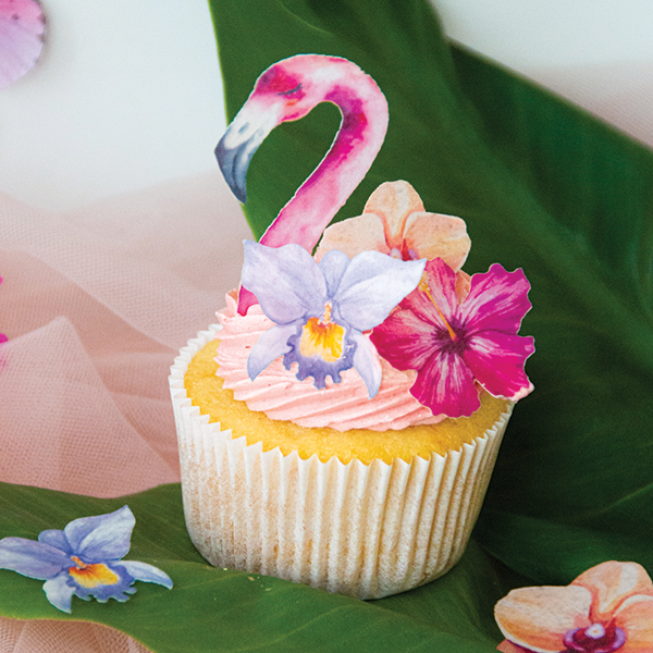 Wafer Paper Flamingo Toppers - Image 2