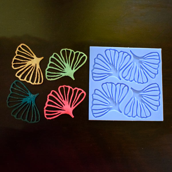 Ginkgo Leaves Set Tuile Mould