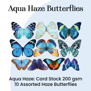 Aqua Haze- Craft Butterfly