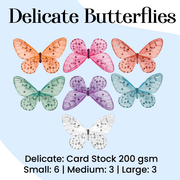 Delicate - Craft Butterflies