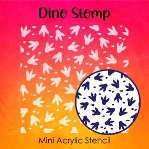 Dino Stomp - Small Acrylic Stencils