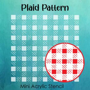 Plaid Pattern - Small Acrylic Stencils