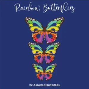 Rainbow - Wafer Paper Butterflies