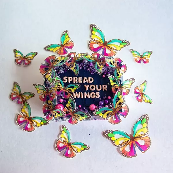 Rainbow - Wafer Paper Butterflies - Image 4