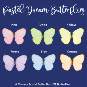 Pastel Dream - Wafer Paper Butterflies
