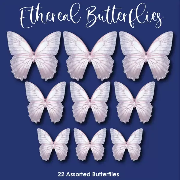 Ethereal - Wafer Paper Butterflies
