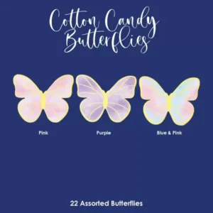 Cotton Candy - Wafer Paper Butterflies