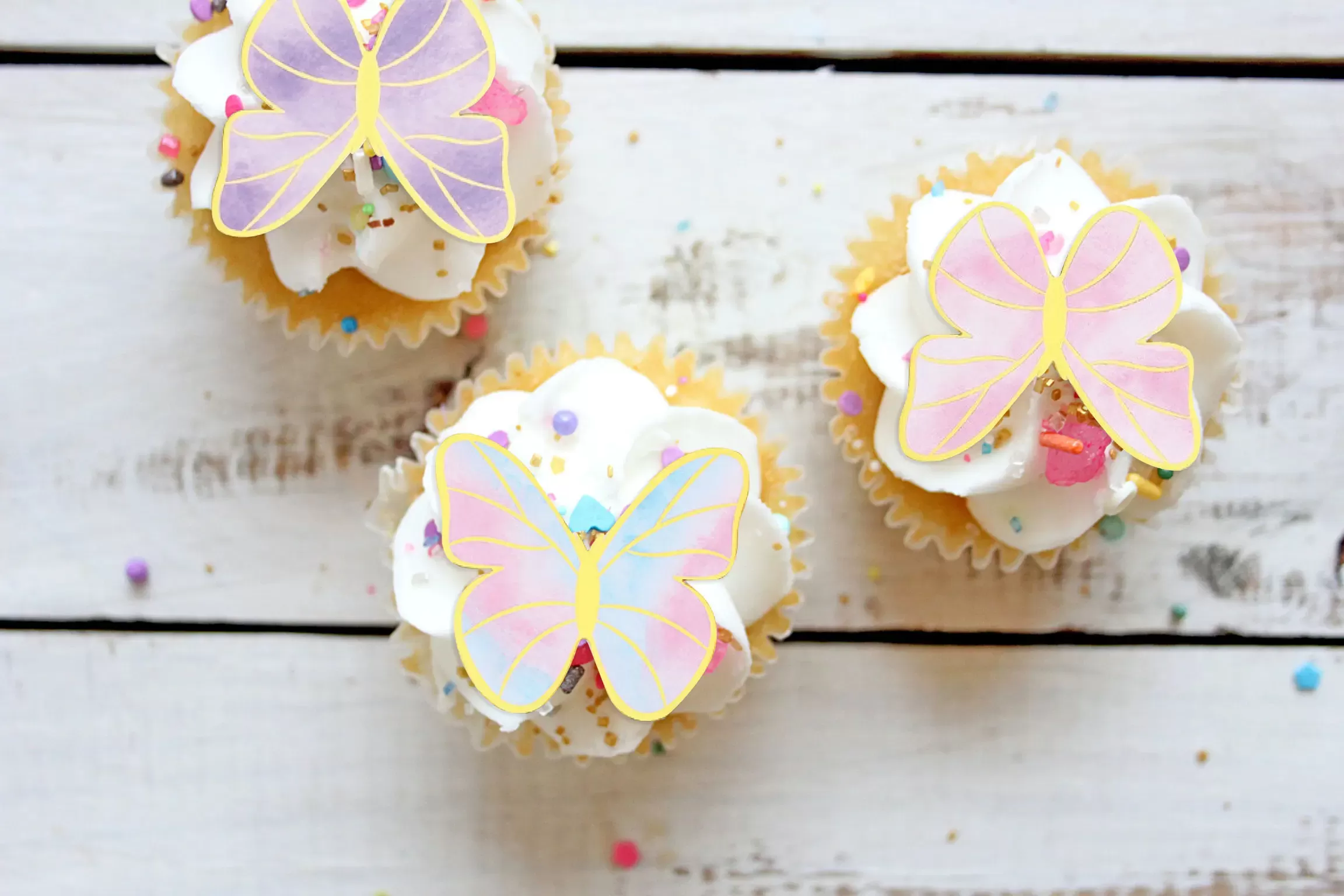 Cotton Candy - Wafer Paper Butterflies - Image 3