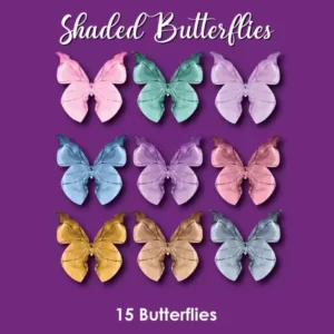 Shaded - Eco Wafer Paper Butterflies