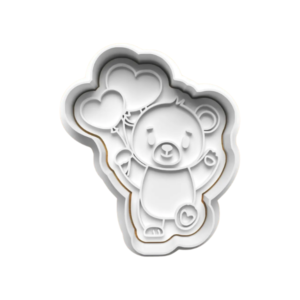 Balloon Teddy - Cookie Cutter & Stamp Set