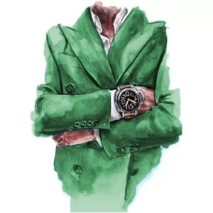 Emerald Business Man - Printed Wafer Paper