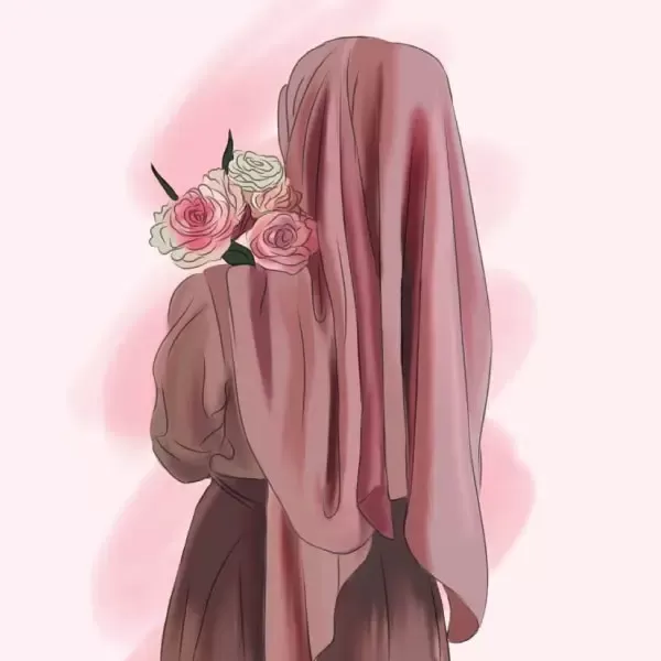 Blush Hijab - Printed Edible Icing Sheet