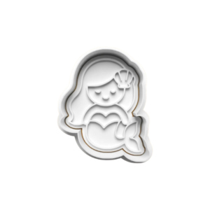 Mermaid - Cookie Cutter & Stamp Set