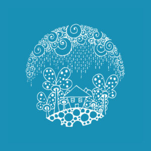 Cloudy House - Mini Mesh Stencils
