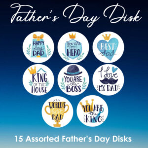Wafer Paper Father's Day Disks