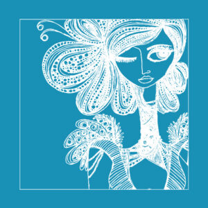 Lady Doodle - Mesh Stencil
