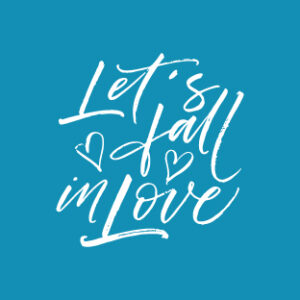 Let's fall in love - Mini Mesh Stencil