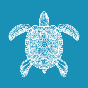 Mandala Turtle - Mini Mesh Stencil