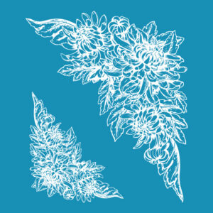 Charming Chrysanthemums - Mesh Stencil