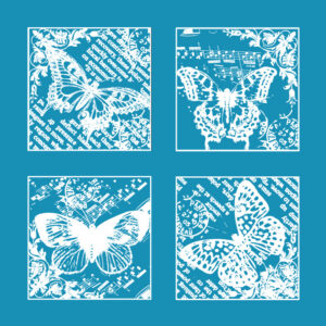 Vintage Butterflies - Mesh Stencil