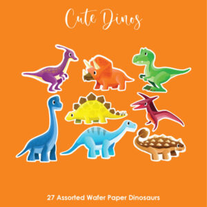 Cute Dino Cupcake Toppers