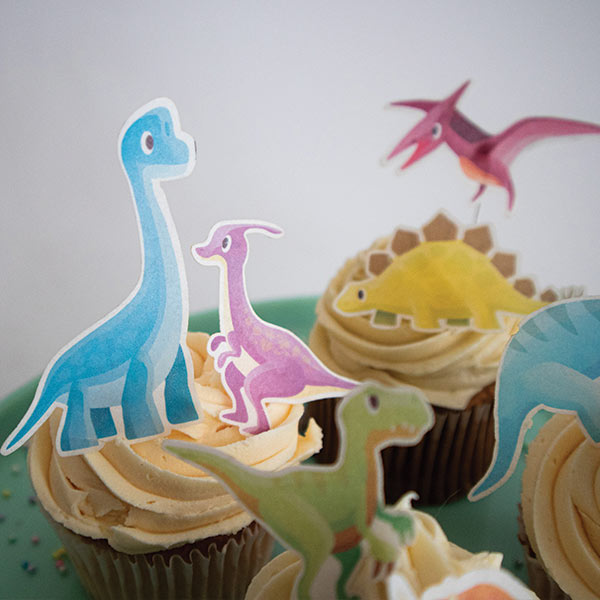 Cute Dino Cupcake Toppers - Image 5