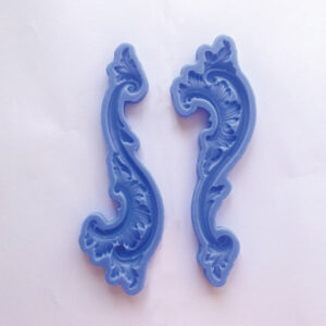 Baroque Scroll Garland Border - Silicone Mould