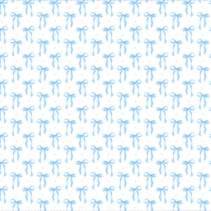 Blue and White Bow-Bunting Set