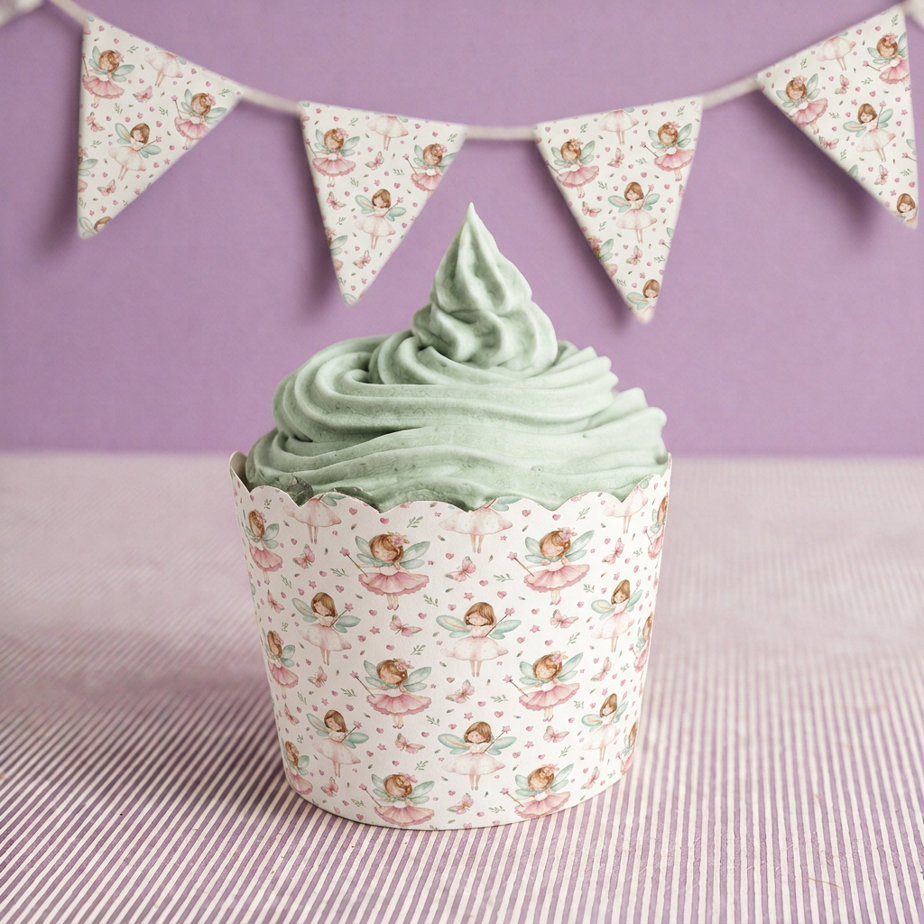 Pink and Green Fairy-Bunting Set - Image 2