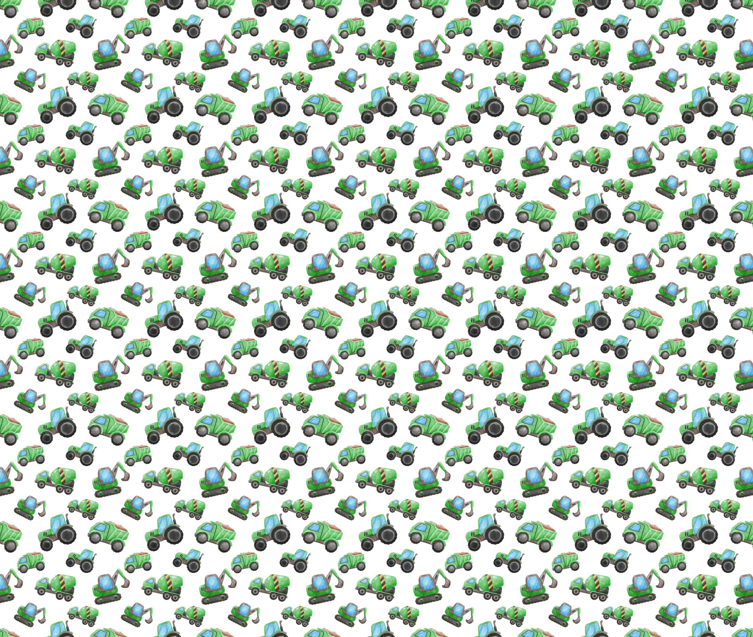Construction Green-Bunting Set