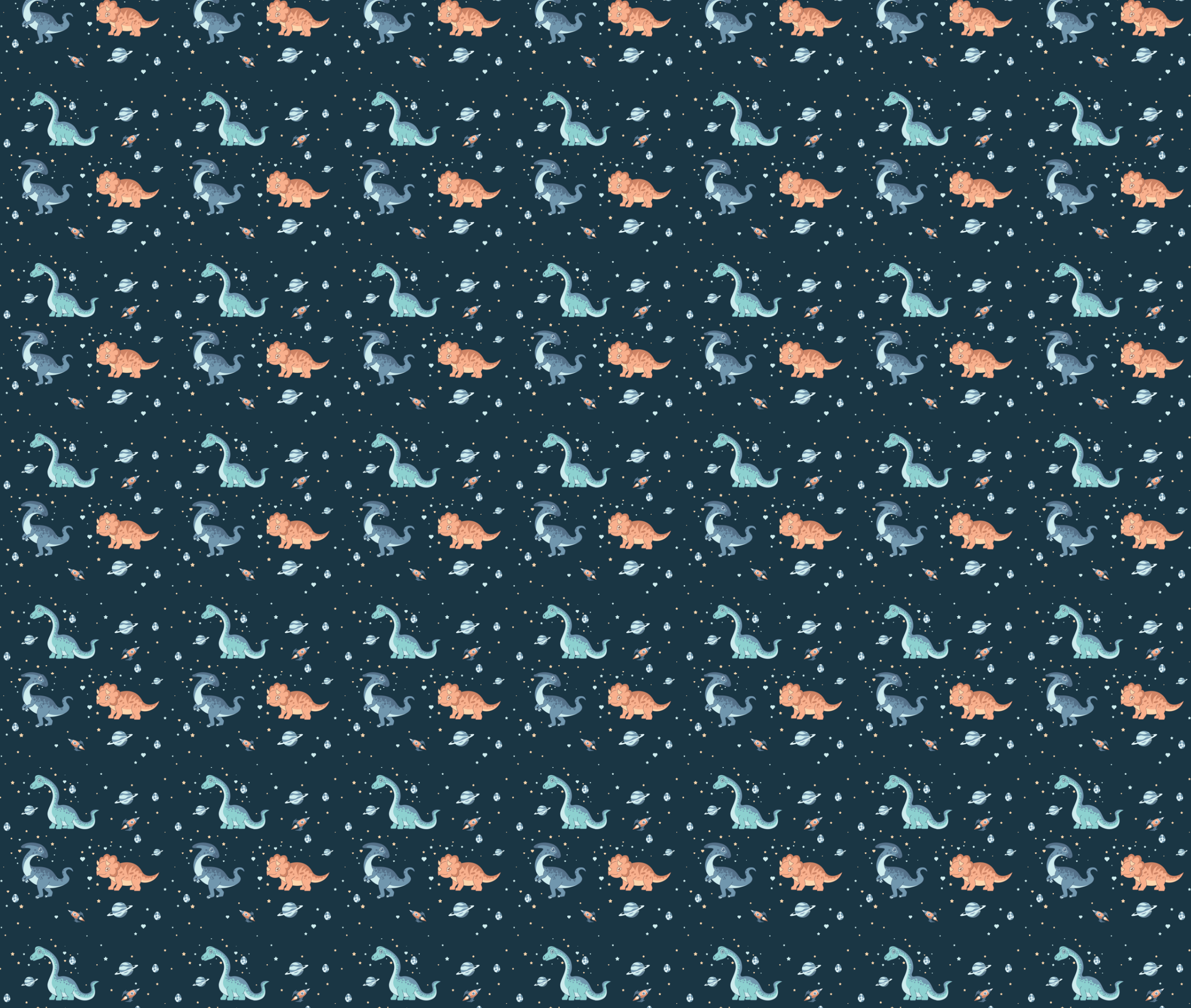 Dinos in Space-Bunting Set