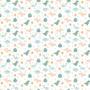 Dinos Pastel-Bunting Set