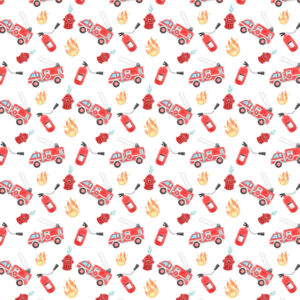 Fire Truck-Bunting Set
