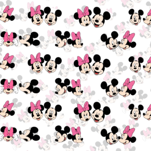 Mickey and Minnie Pink-Bunting Set