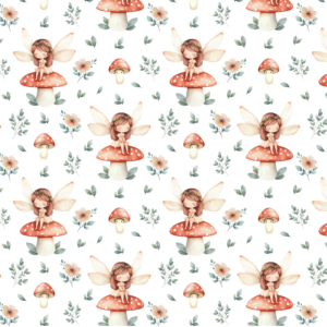 Mushroom Fairy-Bunting Set