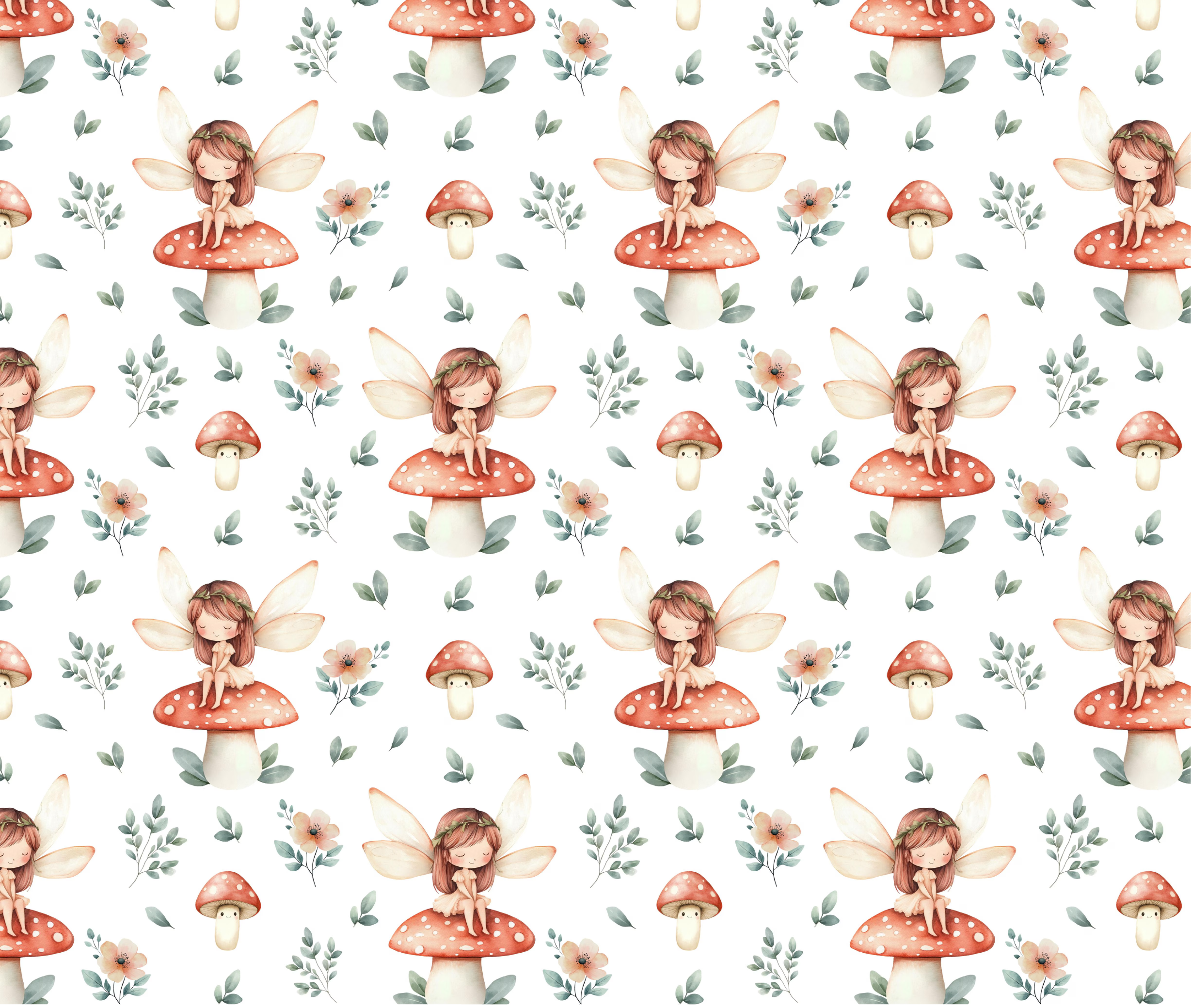 Mushroom Fairy-Bunting Set