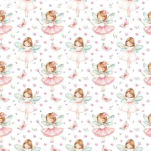 Pink and Green Fairy-Bunting Set